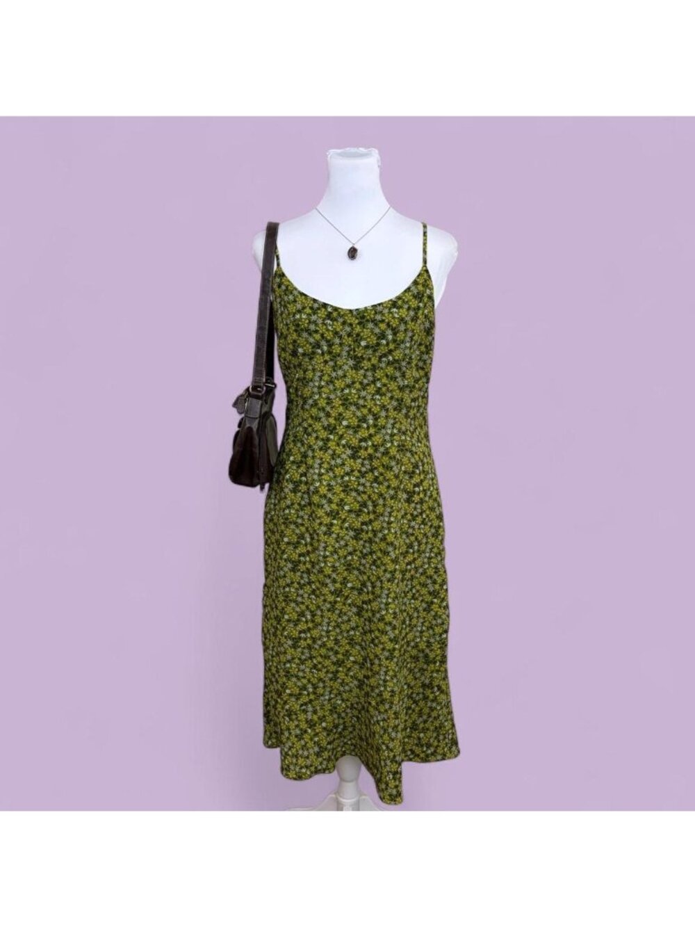 90s ditsy floral grunge dress